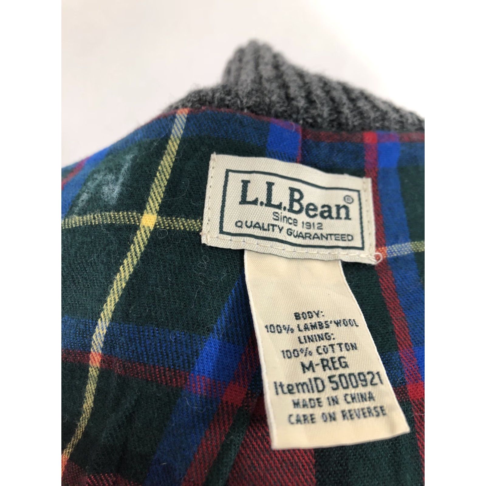 Vintage L.L. Bean LAMBSWOOL Mens Md. Pockets Lined Knit Full Zip Sweater Jacket Gray M EXC Mens Size US M / EU 48-50 / 2 - 6 Thumbnail