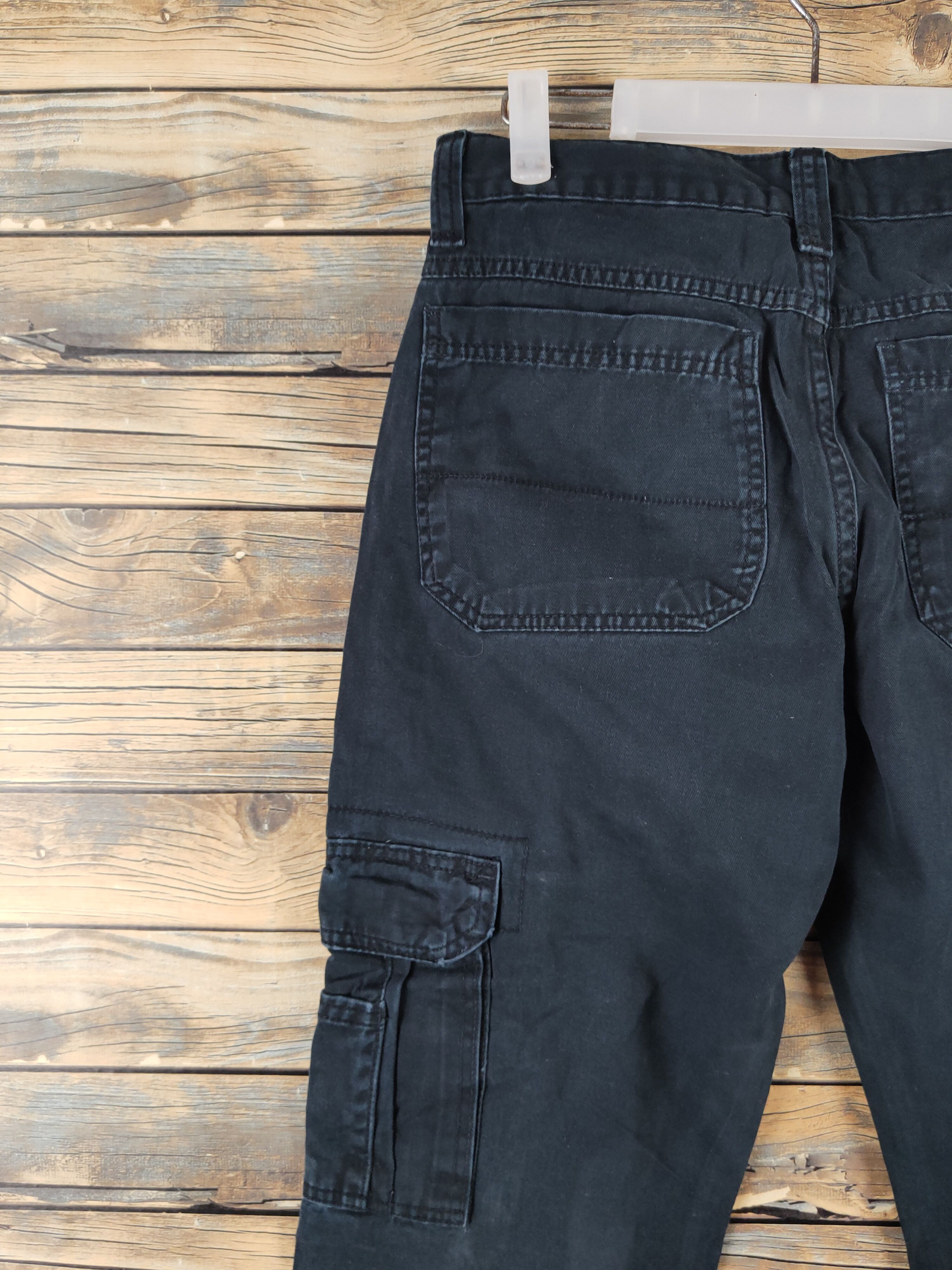 Japanese Brand DL Wrangler Black Multipocket Tactical Cargo Pants #948 Size US 31 - 10 Thumbnail