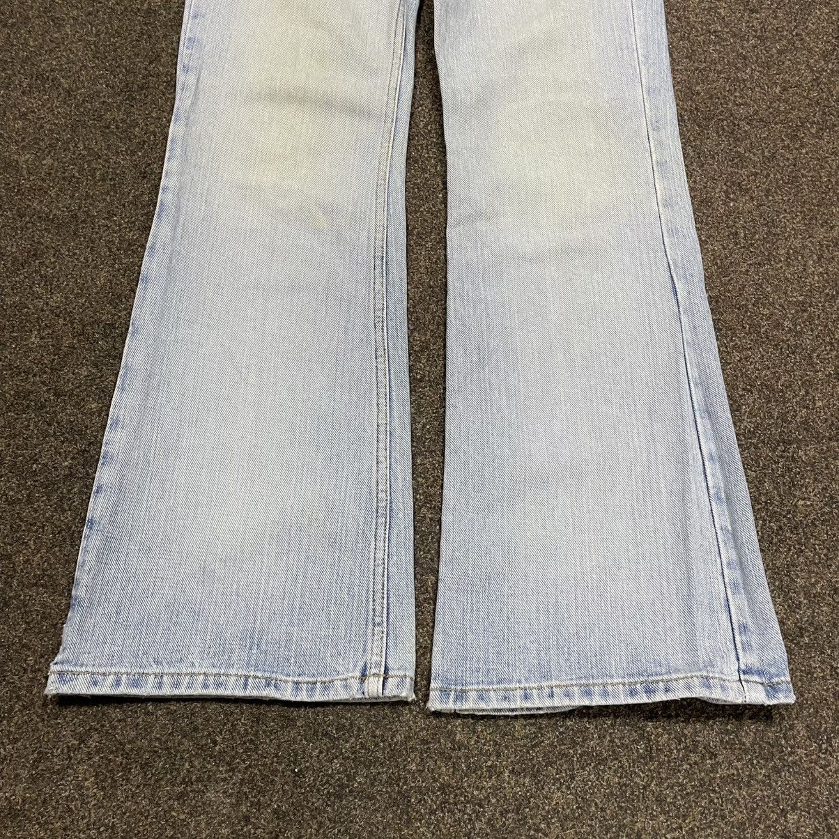 Vintage Vintage Y2K Light Wash Flared Wide Leg Jeans Skater Faded 29 Size US 29 - 2 Thumbnail