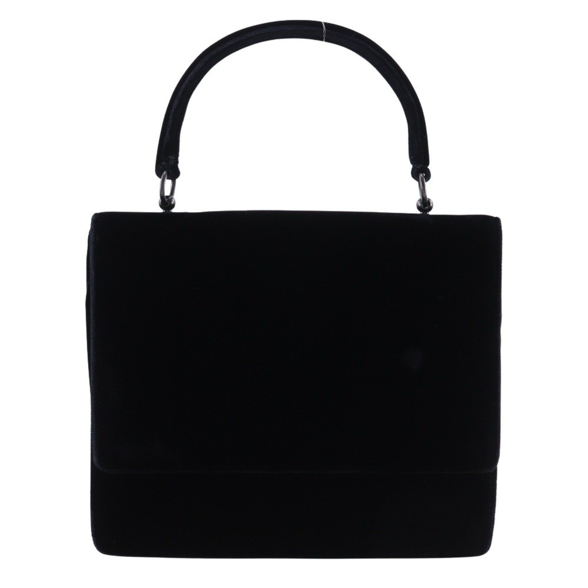 Prada Prada One-Handle Handbag, Vintage Velvet, Black, Nero, Magnetic closure, Women's Size ONE SIZE - 1 Thumbnail