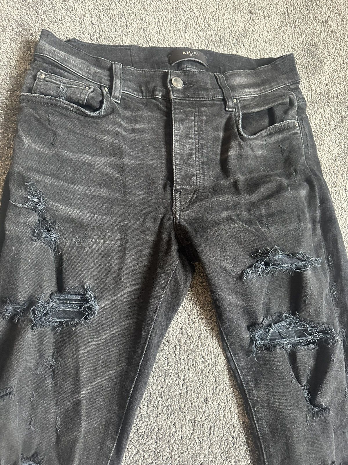 Amiri Amiri Distressed Jeans Black Size US 30 / EU 46 - 2 Thumbnail