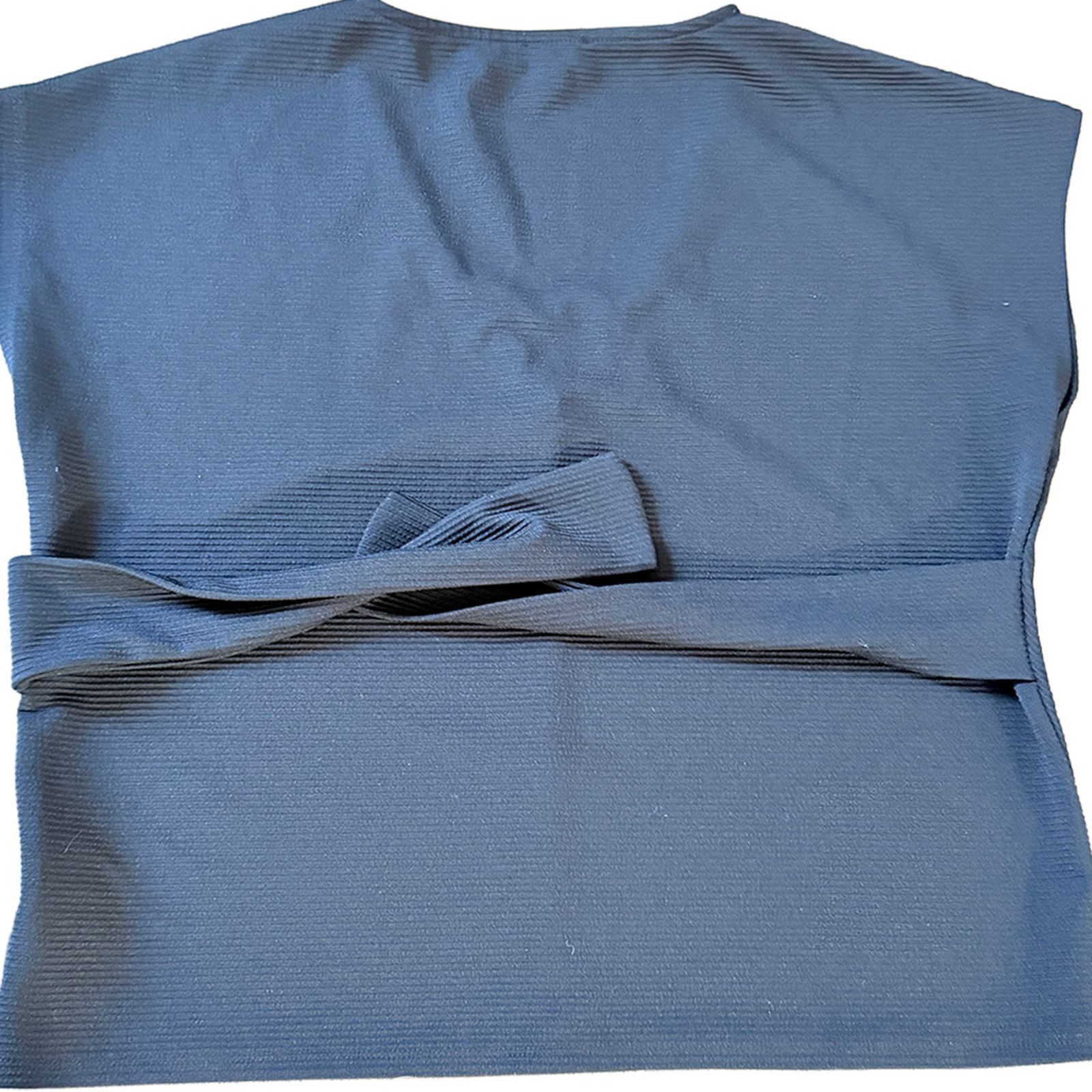 Express Oversized boxy v-neck ribbed petal short sleeve blouse XS Size XS / US 0-2 / IT 36-38 - 8 Thumbnail