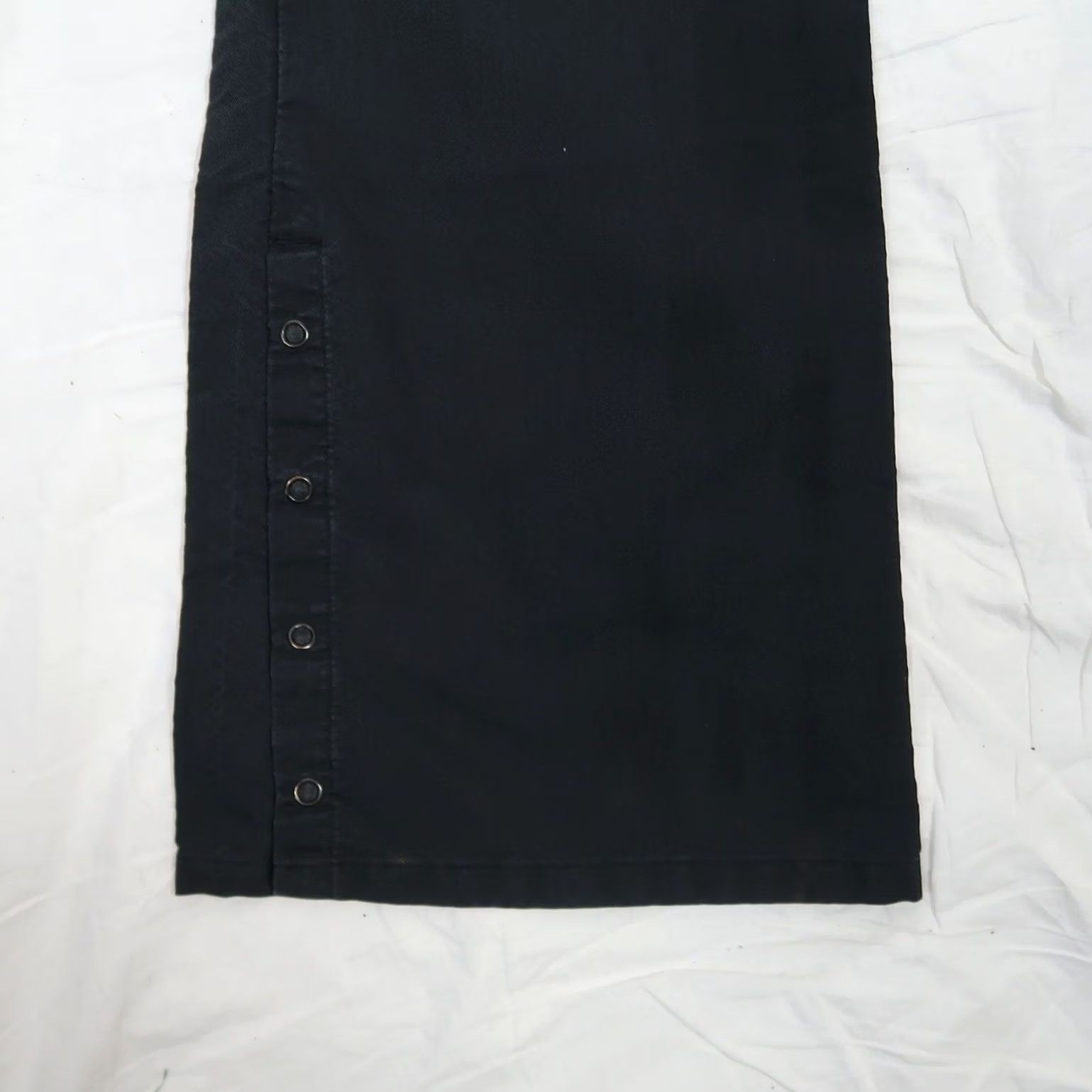 Gap VINTAGE Gap Black Mid Rise Bootcut Flare Pants Snaps Hem Women 10 Regular 31in Inseam 90s Casual Chino Size 32" / US 10 / IT 46 - 7 Thumbnail
