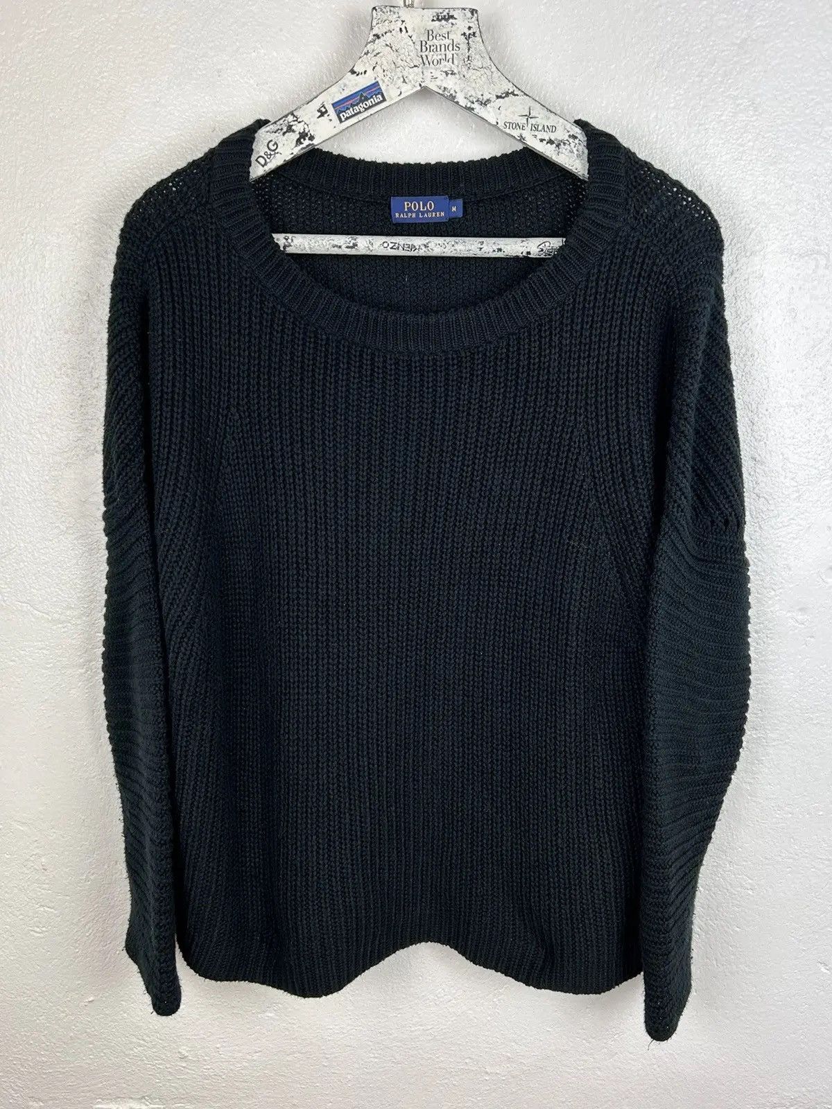 Polo Ralph Lauren Polo By Ralph Lauren Oversized Knitwear Sweater In Black Size M / US 6-8 / IT 42-44 - 1 Thumbnail