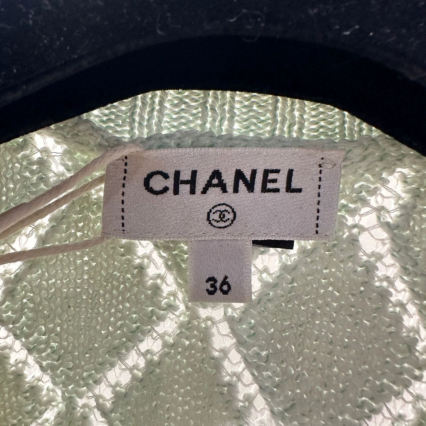 Chanel Chanel Mint Green Quilted Crystal Cardigan apr791 36 Size XS / US 0-2 / IT 36-38 - 3 Thumbnail