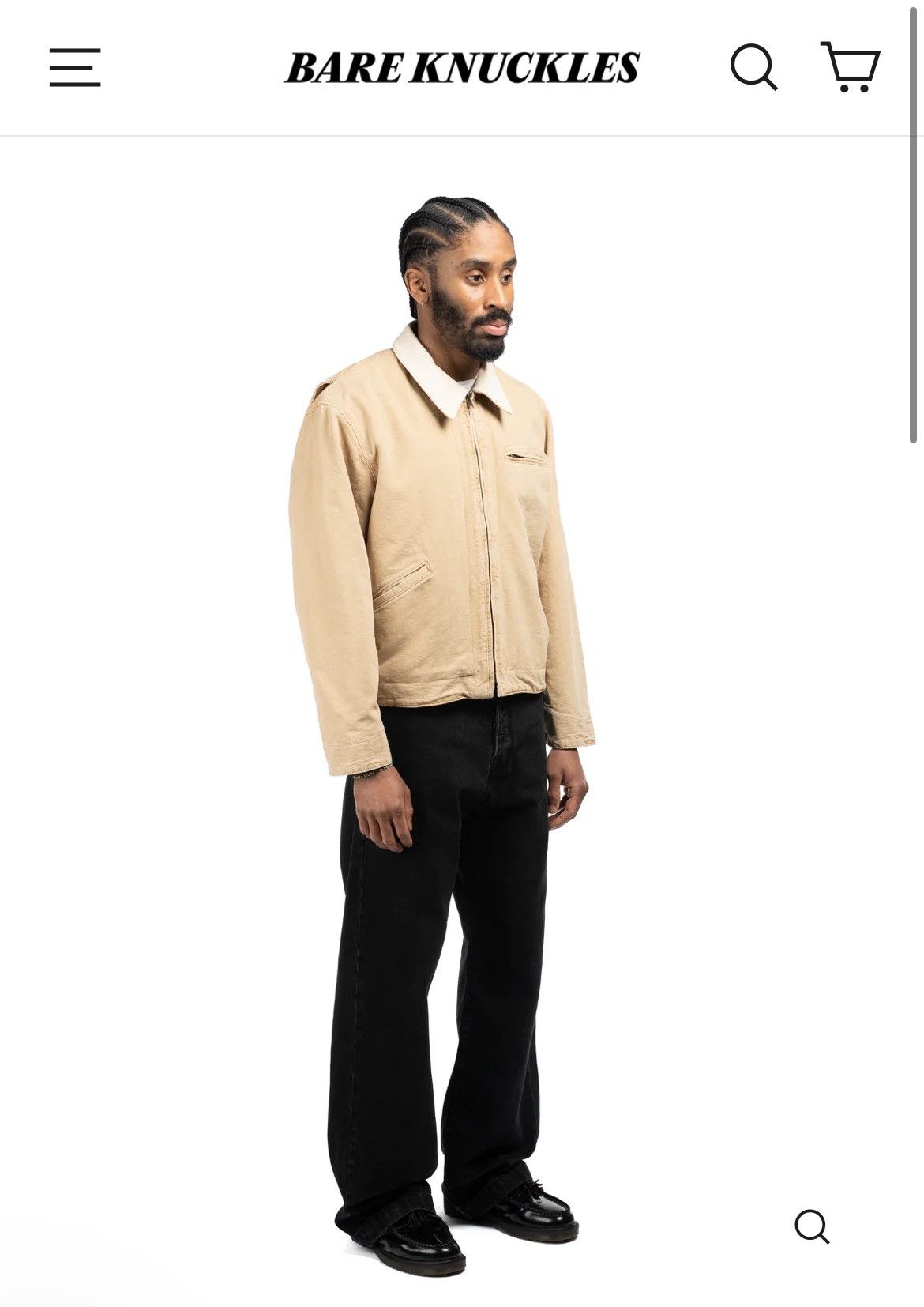 Bare Knuckles Canvas Work Jacket Size US XL / EU 56 / 4 - 12 Thumbnail