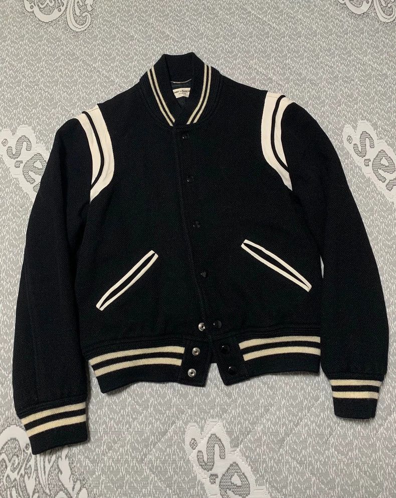 Saint Laurent Paris Saint Laurent Paris Wool baseball jersey-2506 Size US S / EU 44-46 / 1 - 1 Thumbnail