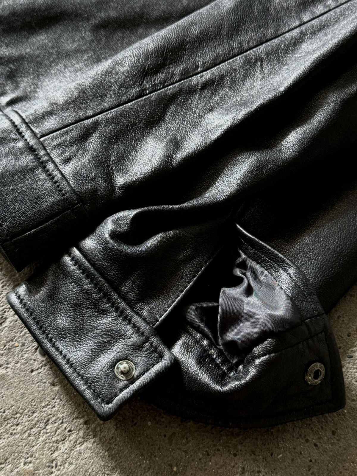 Balenciaga Balenciaga - 1997 - Nicolas Ghesquière - Moto Leather Jacket Size US L / EU 52-54 / 3 - 23 Thumbnail