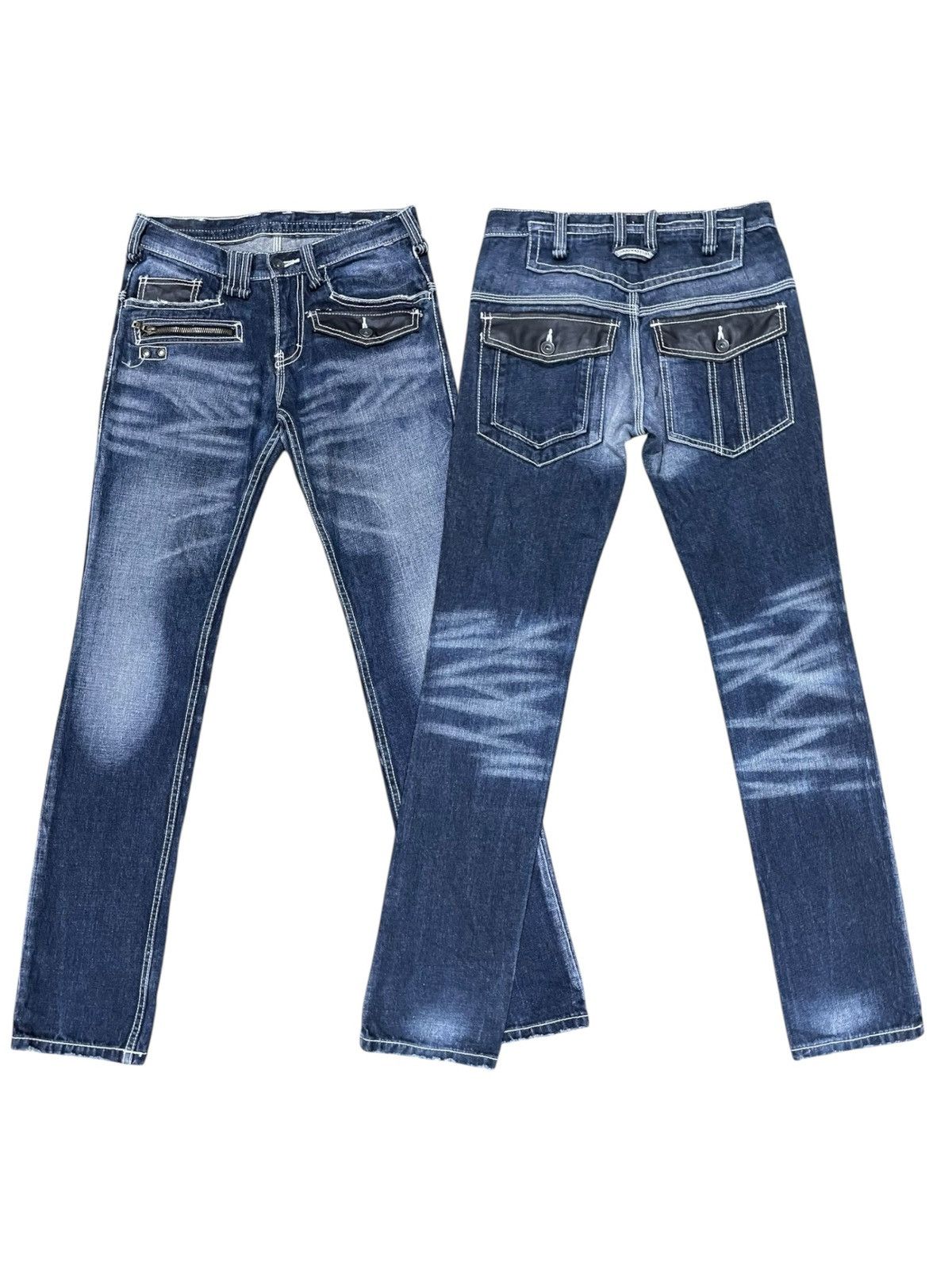 Le Grande Bleu (L.G.B.) Semantic Design Rockers Lowrise Jeans Size US 30 / EU 46 - 1 Thumbnail