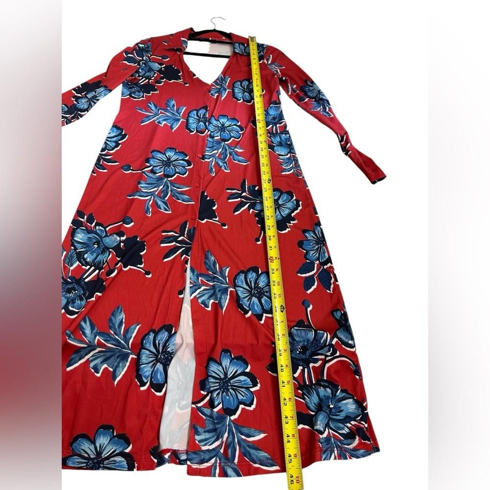Zara Zara l Floral Print Button Down Long Sleeve Midi Dress Small Size S / US 4 / IT 40 - 7 Thumbnail