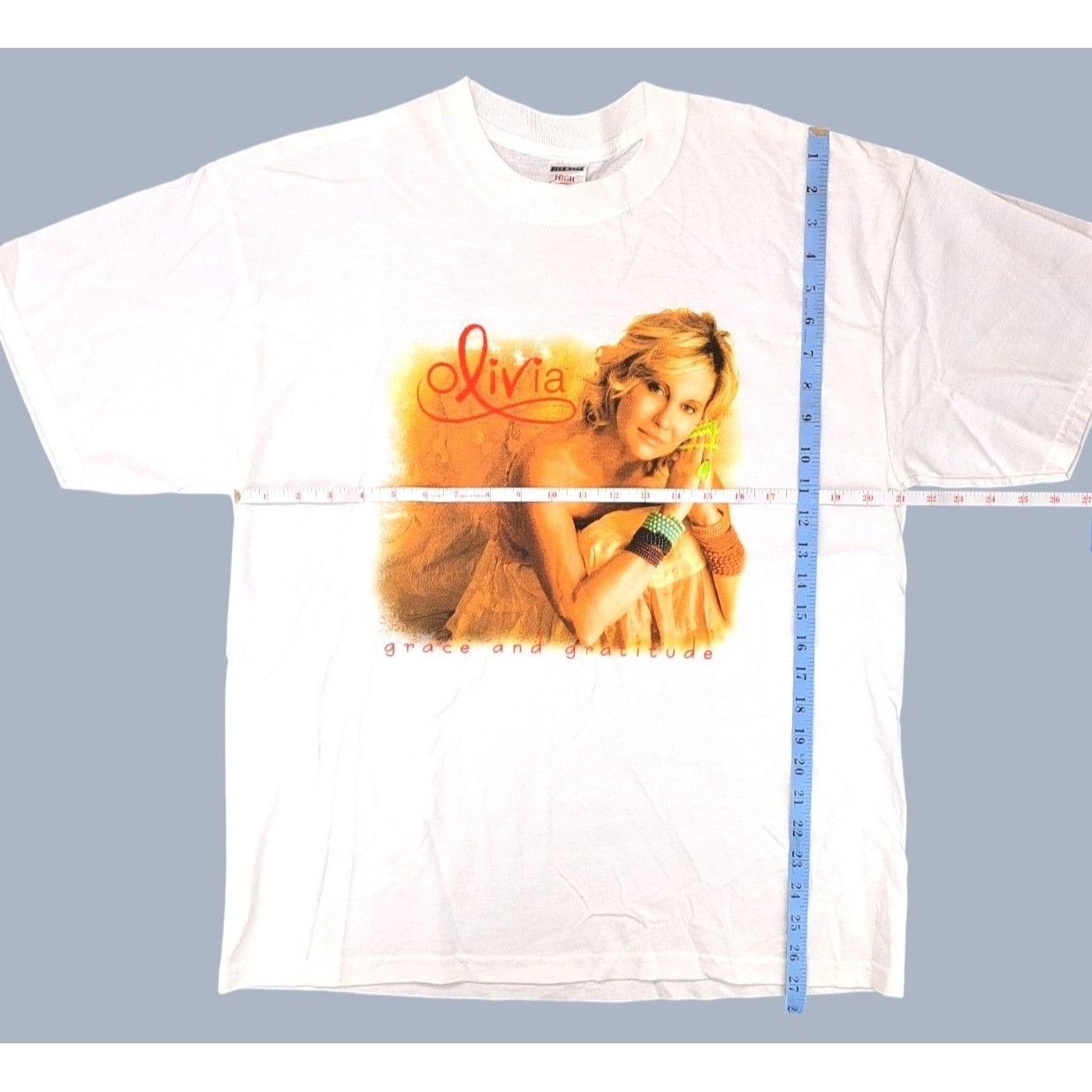 Jerzees Vintage Olivia Newton-John Grace Gratitude Tour T Shirt Size US L / EU 52-54 / 3 - 5 Thumbnail