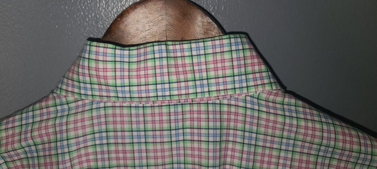 Vineyard Vines Vineyard Vines Murray Shirt Men's Small Green Pink Gingham Size US S / EU 44-46 / 1 - 5 Thumbnail