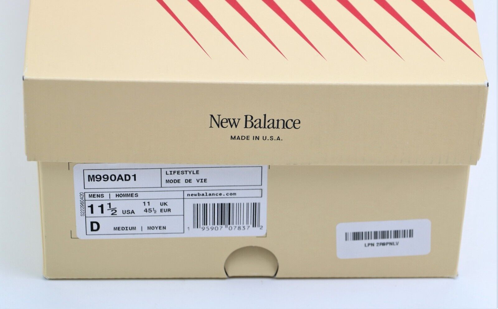 New Balance New Balance MADE in USA 990v1 Shoes Macadamia Teddy Santis Size US 11.5 / EU 44-45 - 6 Thumbnail