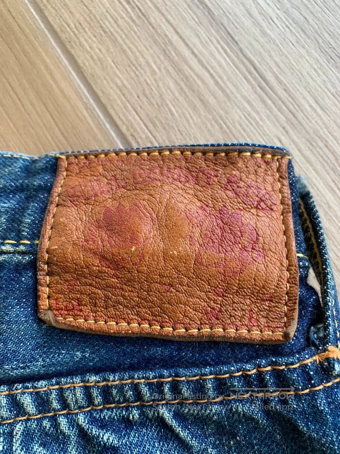 Full Count & Co. badass 13.7oz raw denim jeans limited edition. Size US 40 / EU 56 - 3 Thumbnail