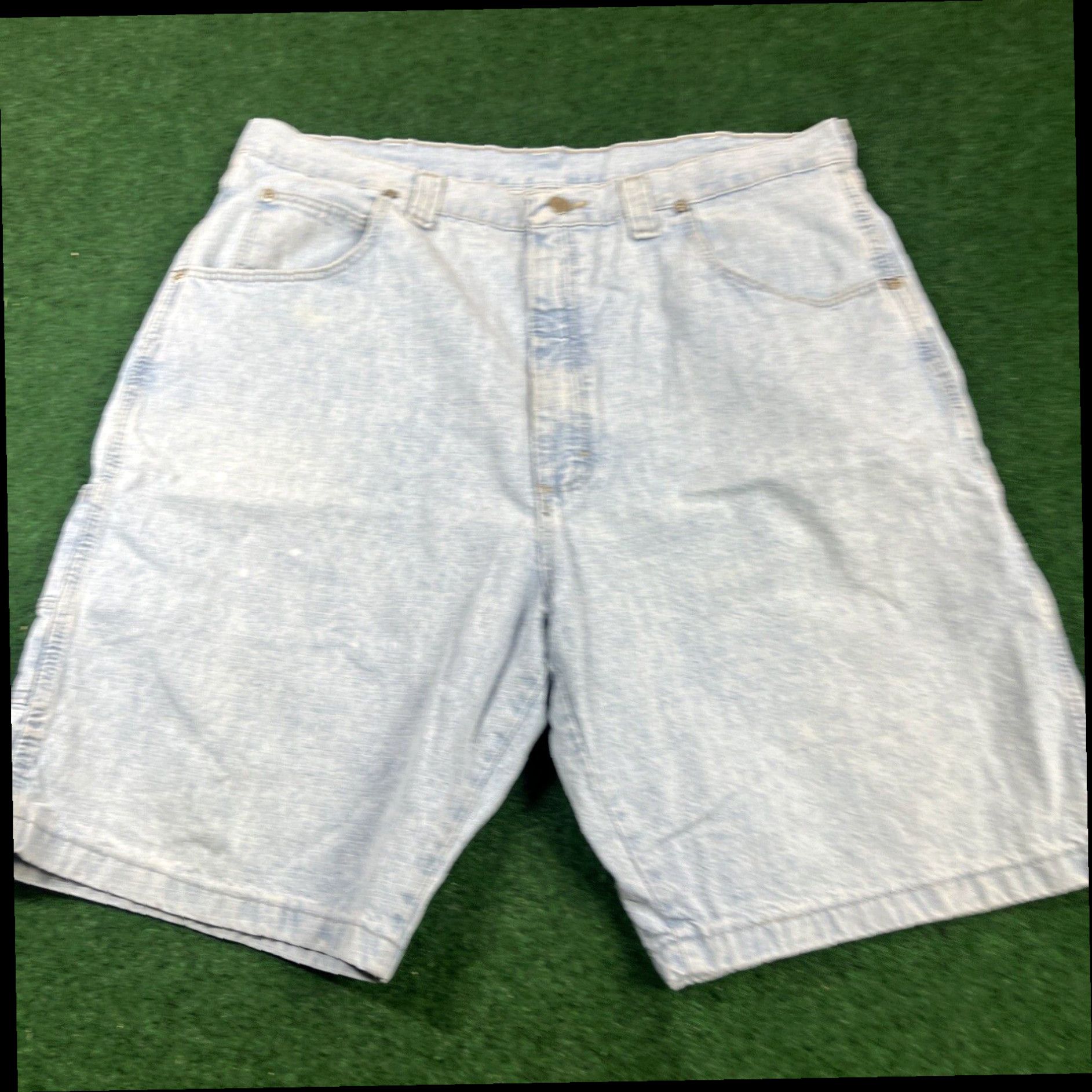 Wrangler Wrangler Men's Blue Denim Jean Shorts Size 36 100%Cotton Summer Casual Size US 36 / EU 52 - 1 Thumbnail