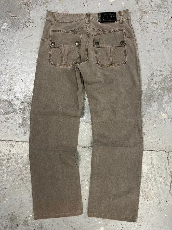 Dolce & Gabbana AW2003 Dolce & Gabbana Grey Cargo Straight Cozy Pants Size US 33 - 7 Thumbnail