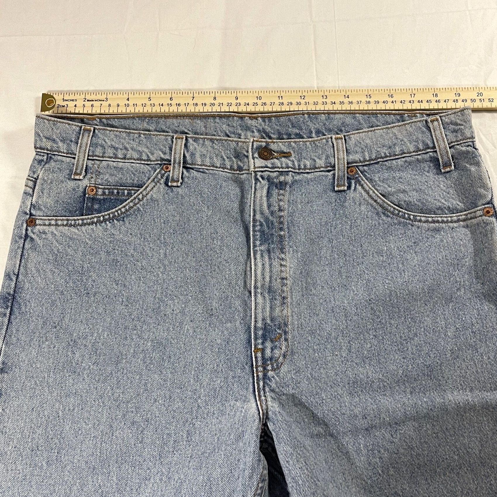 Levi's VINTAGE Levi's 505 Jeans Denim Blue 40x30 Regular Straight 90s Retro Classic Mens Size US 40 / EU 56 - 5 Thumbnail
