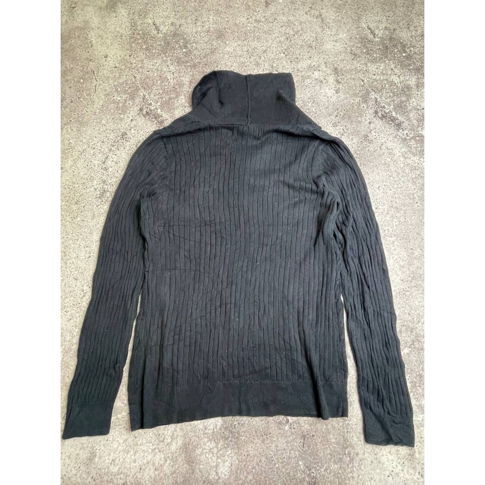 Vintage Vintage Karen Scott Black Cable Knit Sweater with Metal Size S / US 4 / IT 40 - 6 Thumbnail