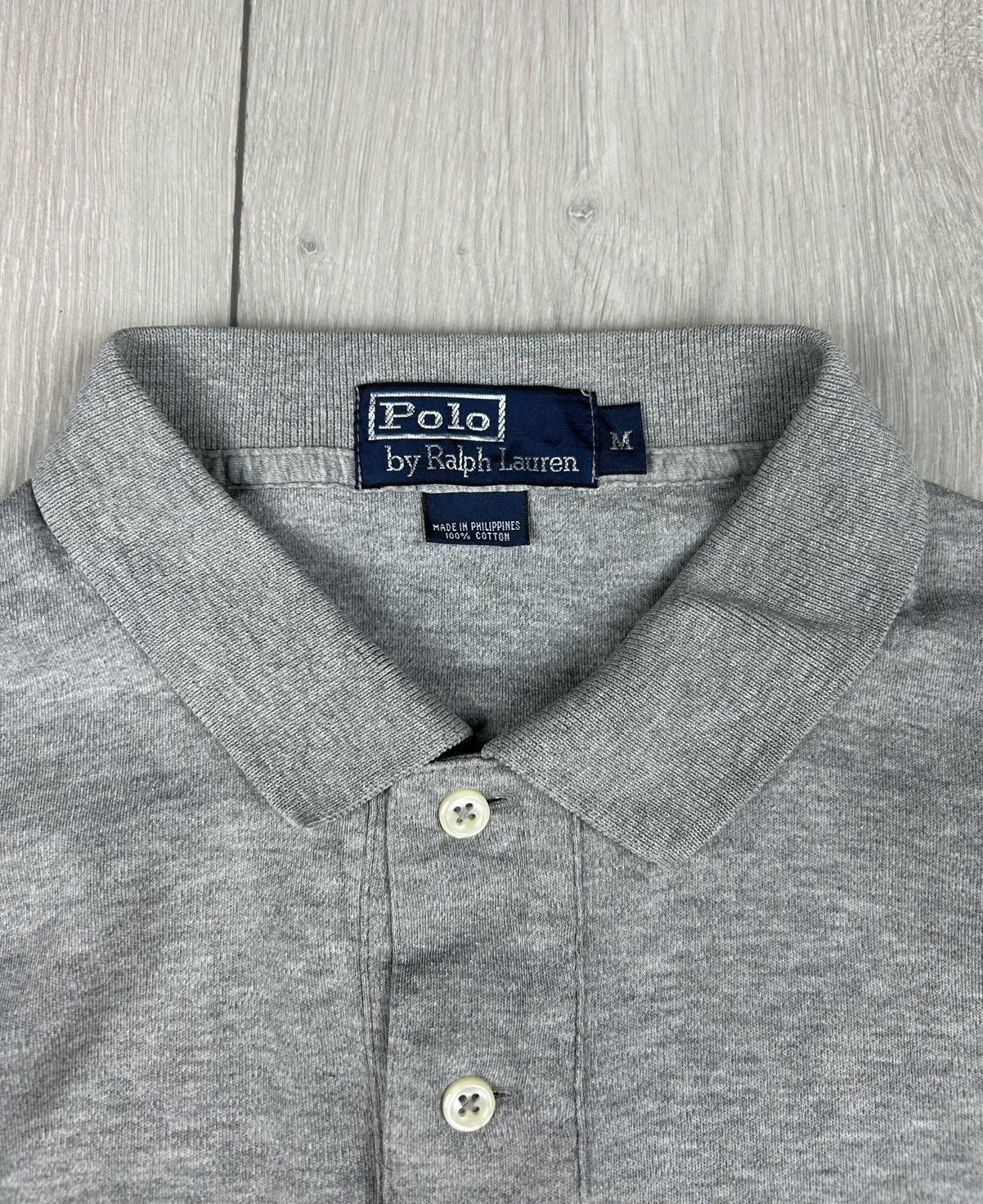 Polo Ralph Lauren × Vintage Polo Ralph Lauren Vintage Men’s Polo Shirt Grey Size M Size US M / EU 48-50 / 2 - 3 Thumbnail