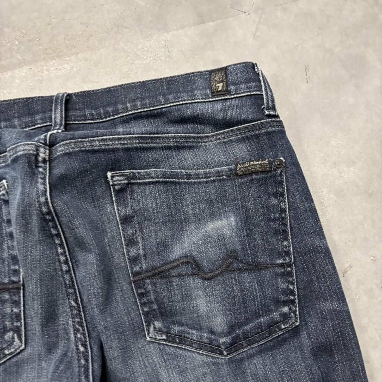 Japanese Brand × Vintage Crazy Vintage Y2K/2000s Grunge Dark Wash Denim Jeans! Size US 33 - 7 Thumbnail