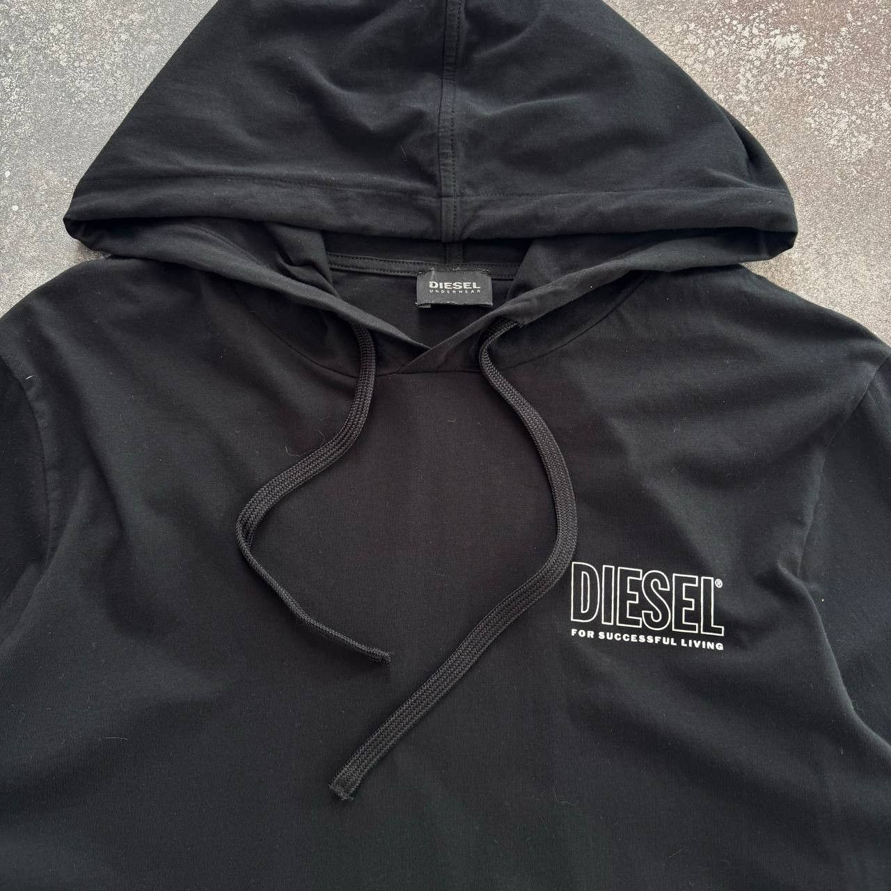 Diesel × Vintage Diesel Black Long Hoodie Size M / US 6-8 / IT 42-44 - 3 Thumbnail