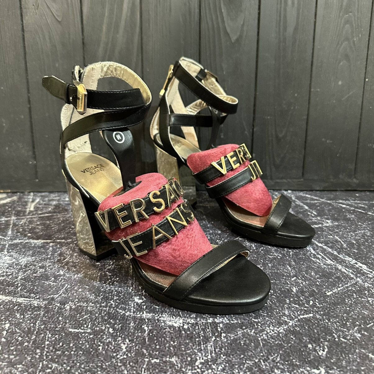 Versace Jeans Couture Versace Jeans Couture Leather Women’s Heels 37 Size Size US 7 / IT 37 - 2 Thumbnail