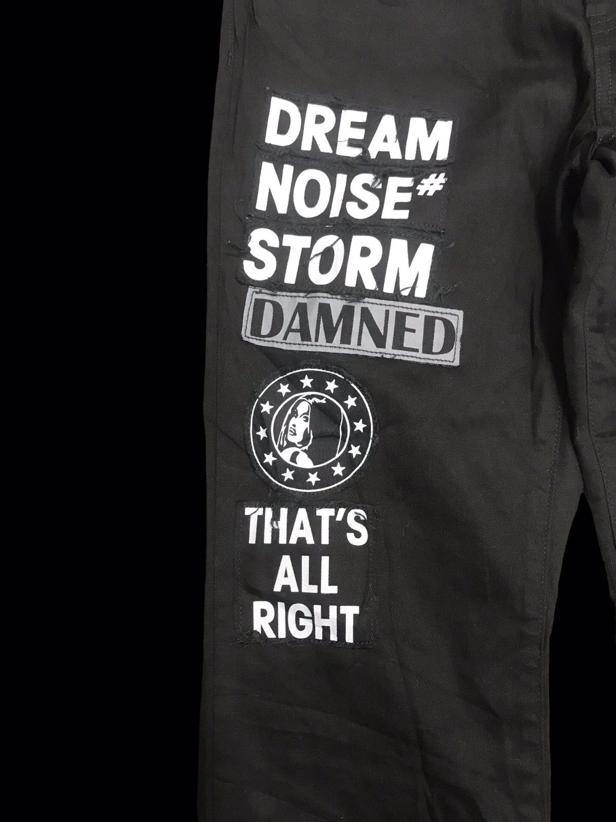 Hysteric Glamour 💥ARCHIVAL DESIGN💥HYSTERIC GLAMOUR SKINNY PATCHES PANT F371 Size US 33 - 6 Thumbnail