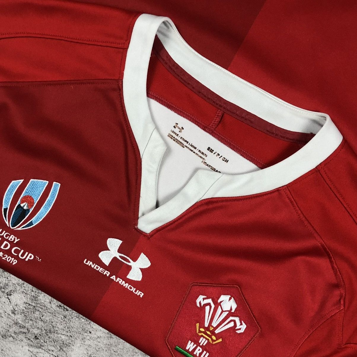 Under Armour Japan Wales WRU Rugby World Cup 2019 Home Jersey Size US S / EU 44-46 / 1 - 7 Thumbnail