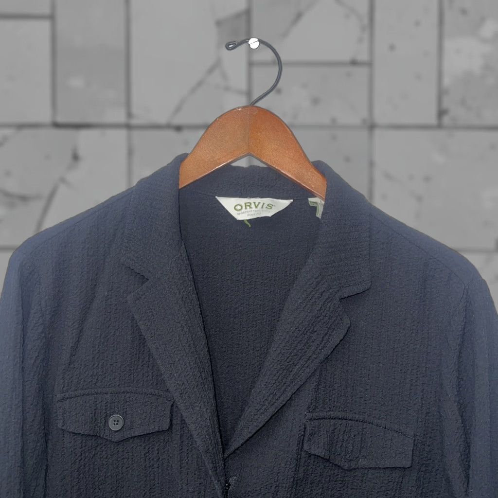 Orvis Orvis Black Rayon Blend Button-Up Shirt Womens Size L Size L / US 10 / IT 46 - 1 Thumbnail