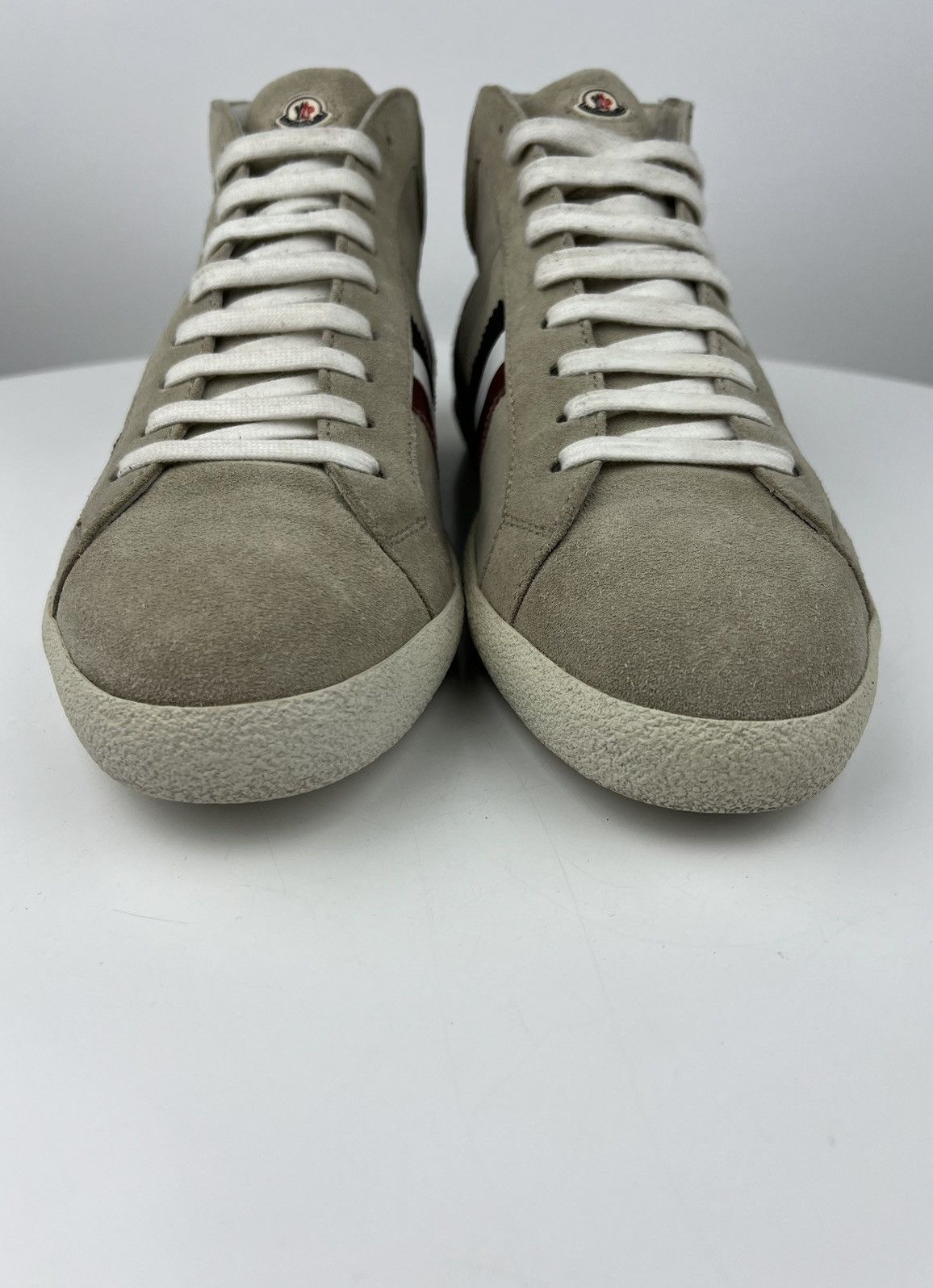 Moncler MONCLER Sneakers Suede Hi Top Shoes Patch Logo RWB Stripe Size US 10 / EU 43 - 8 Thumbnail