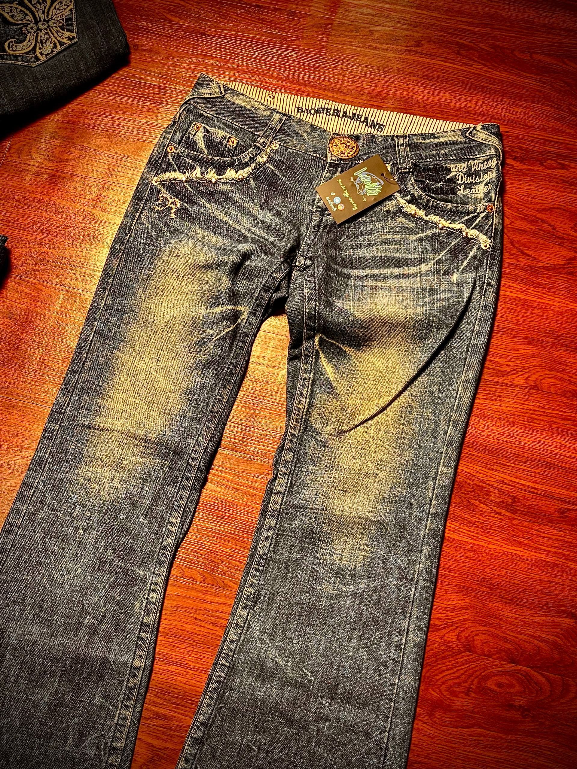 If Six Was Nine Vintage Riobera Jeans Red Peppers Style Denim Pants Size 30" / US 8 / IT 44 - 5 Thumbnail