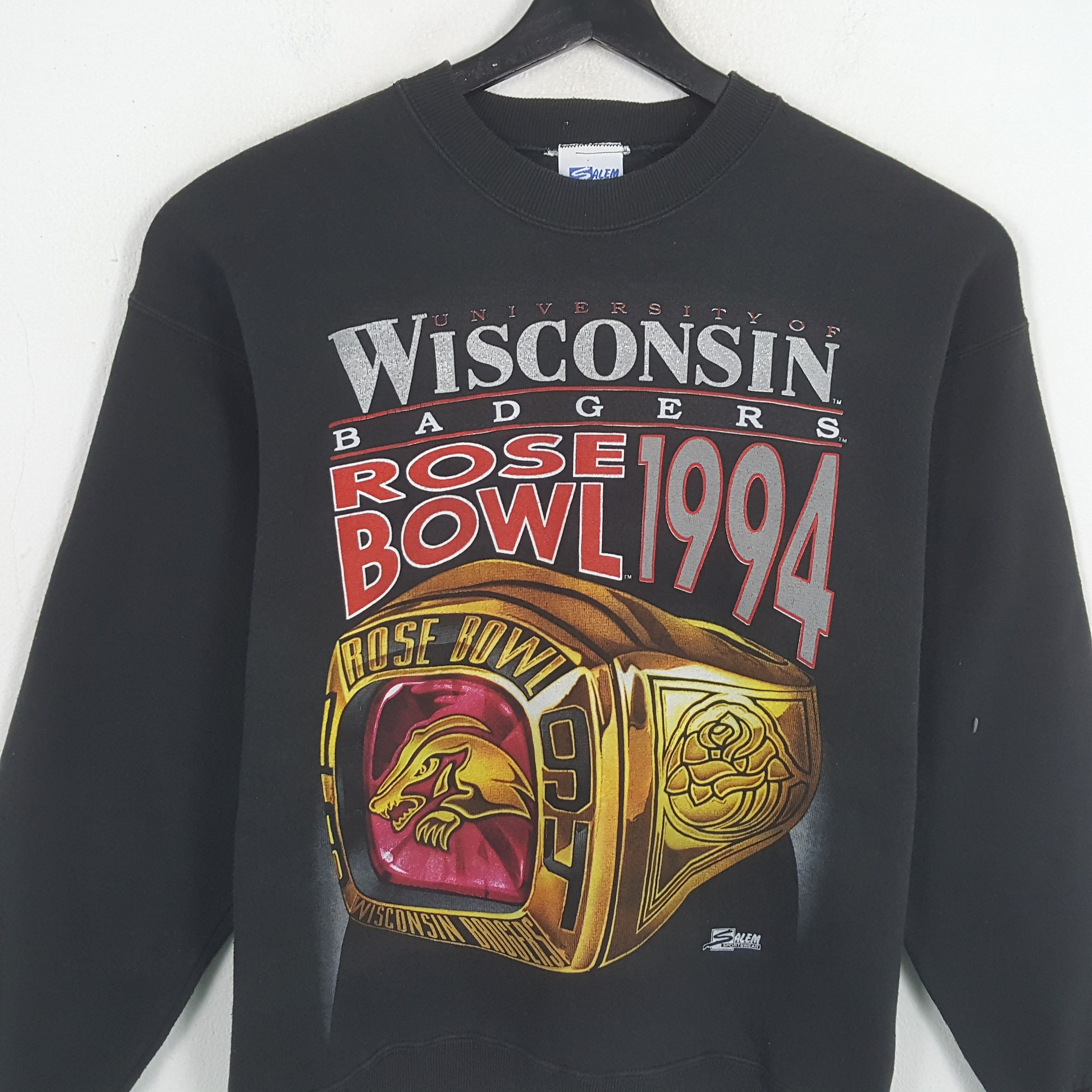 Salem Sportswear × Vintage UNIVERSITY OF WISCONSIN BADGERS Vintage Sweatshirt Size US M / EU 48-50 / 2 - 2 Thumbnail