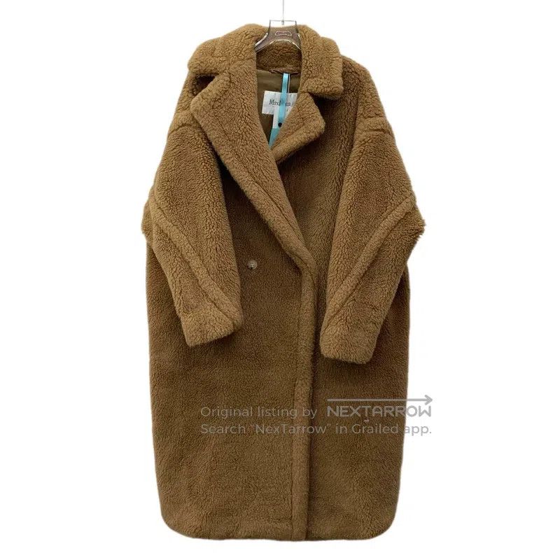 Max Mara Max Mara Camel Teddy Camel Hair Lapel Double Breasted Long Size S / US 4 / IT 40 - 1 Thumbnail