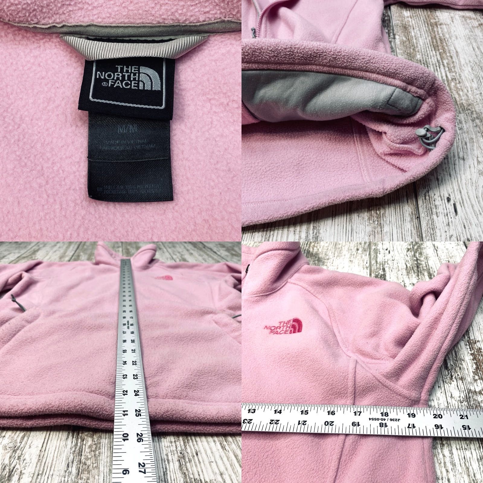 The North Face VINTAGE The North Face Women’s Pink Fleece Jacket Full Zip Medium Cancer Awareness 7392 Size M / US 6-8 / IT 42-44 - 8 Thumbnail
