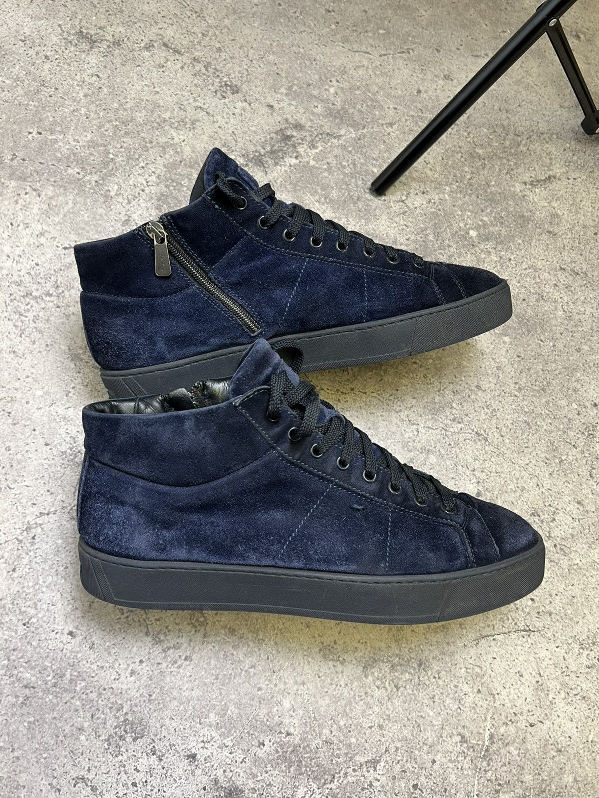 Santoni Santoni High-Top Sneakers $750 Size US 12 / EU 45 - 1 Thumbnail