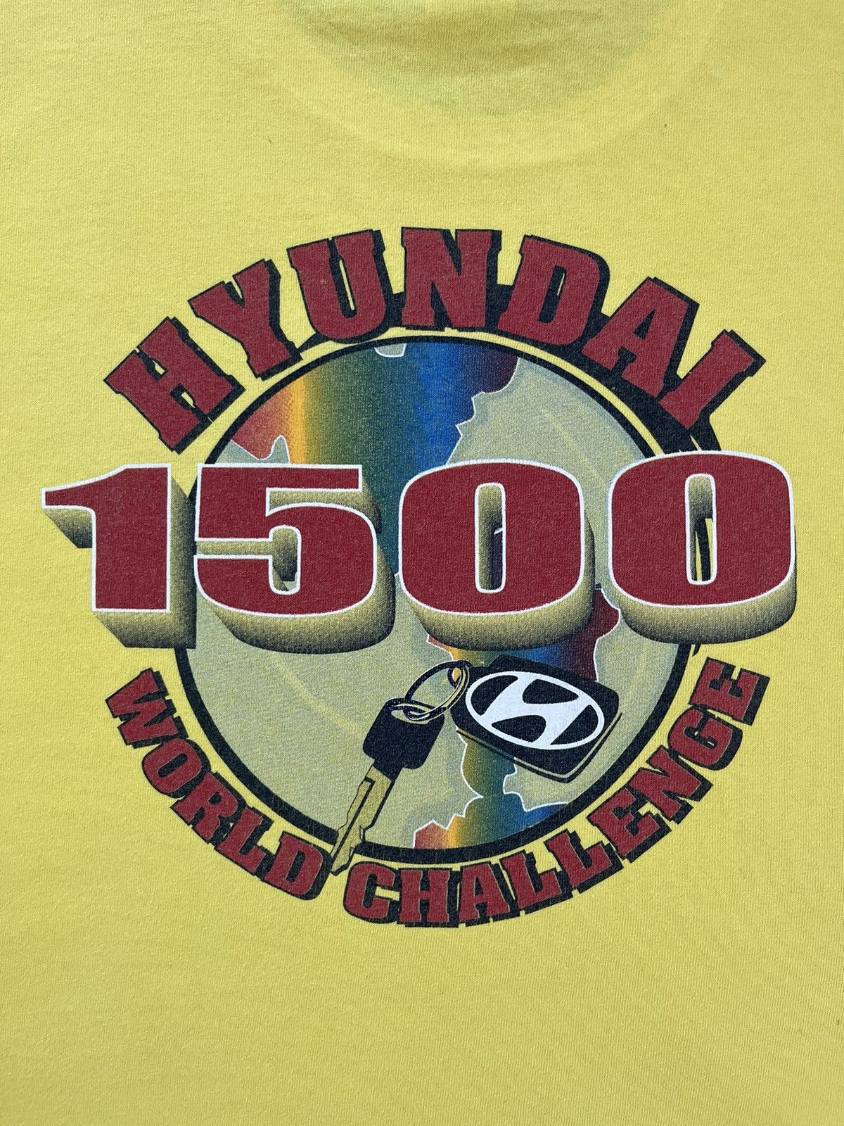 Vintage Vintage 90’s Hyundai 1500 World Challenge T-Shirt Size US XXL / EU 58 / 5 - 15 Thumbnail