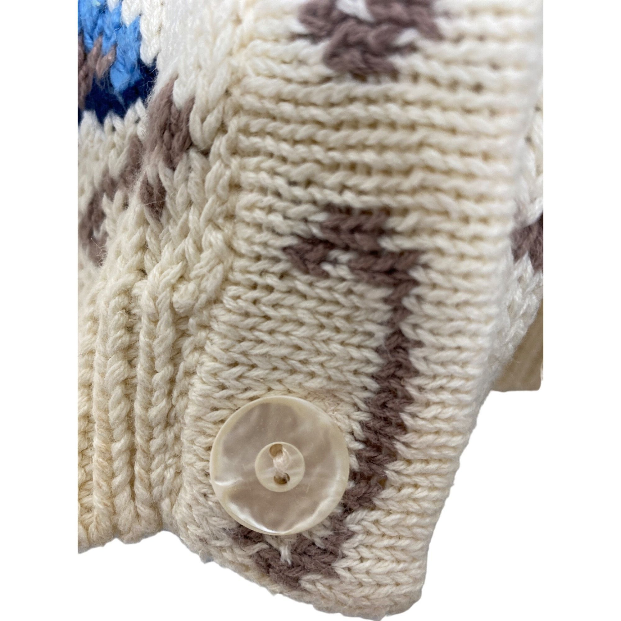 Vintage VINTAGE 80'S MELBOURNE ELEMENTS WOMEN'S HAND-KNIT CARDIGAN S Size L / US 10 / IT 46 - 3 Thumbnail