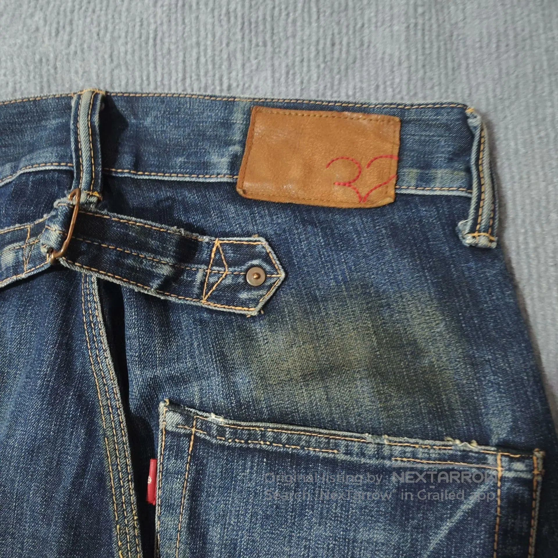 ANACHRONORM Anachronorm Japanese Oil Stain Straight Jeans. Size US 32 / EU 48 - 7 Thumbnail