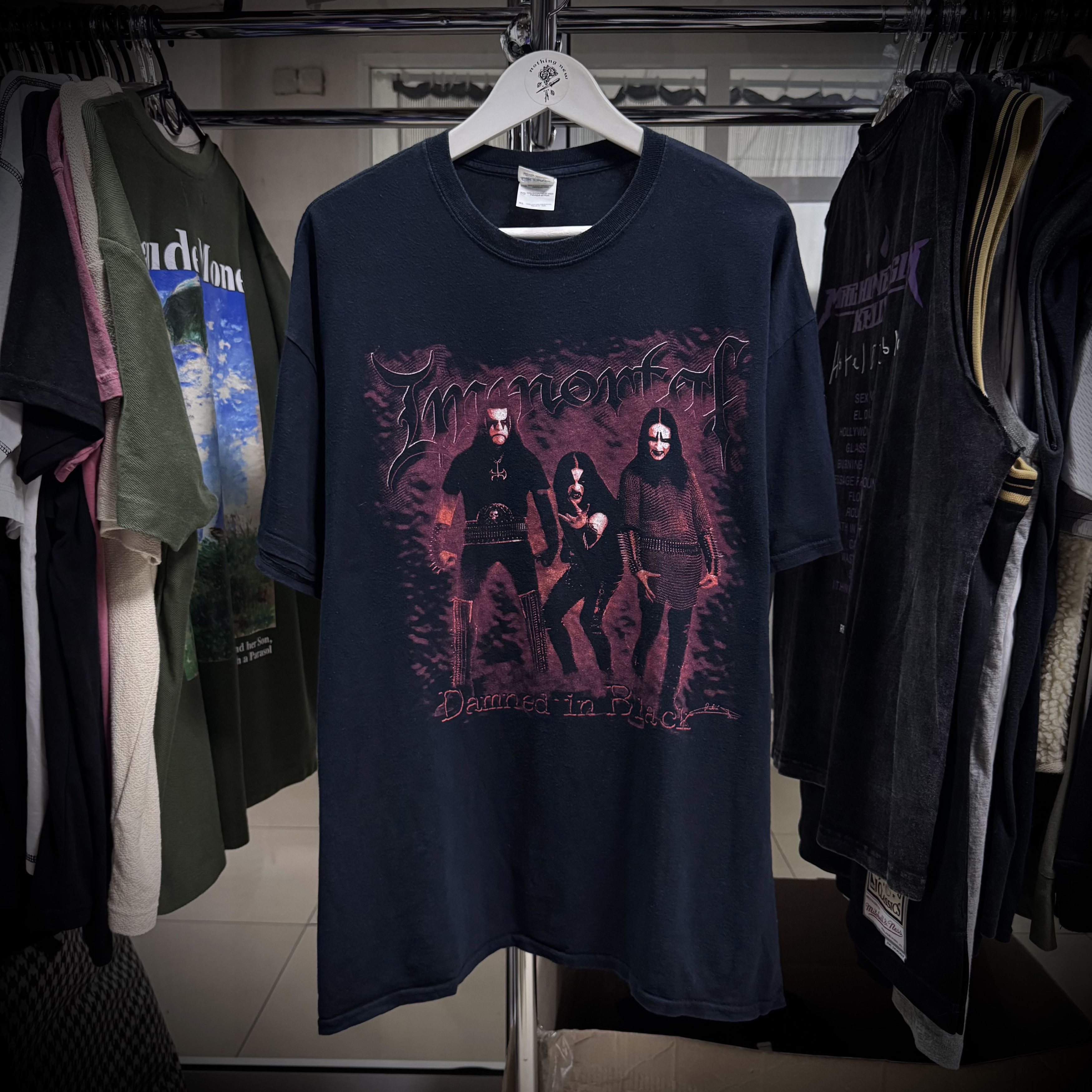 Band Tees Vintage Immortal t shirt 1990s style Black Metal Size US XL / EU 56 / 4 - 1 Thumbnail