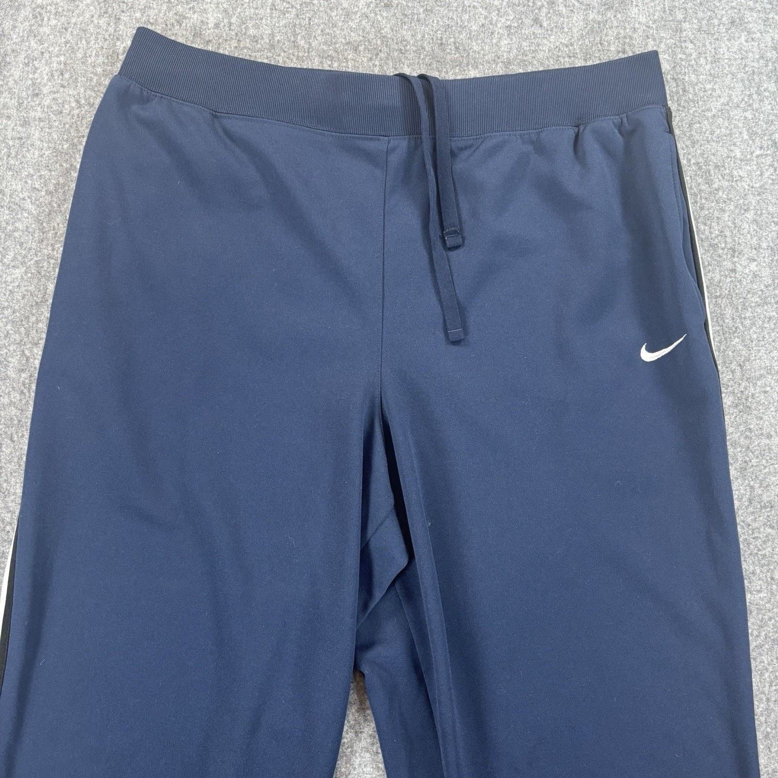 Nike Vintage Nike Sweatpants Large Navy Blue Ankle Zip Grey Tag Size US 38 / EU 54 - 2 Thumbnail