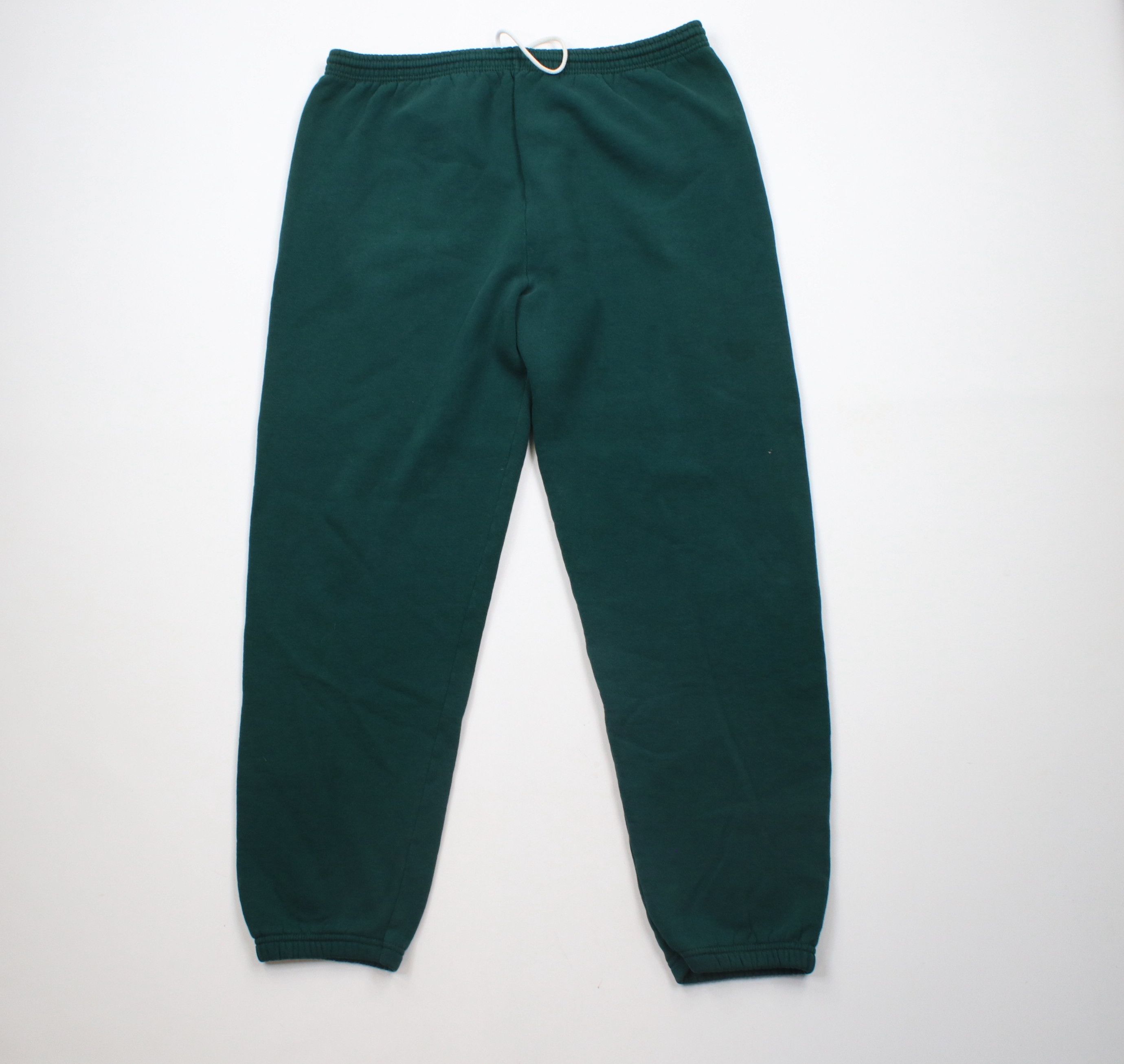 Vintage Vintage 90s Streetwear Blank Cuffed Sweatpants Joggers Pants Size US 38 / EU 54 - 1 Thumbnail