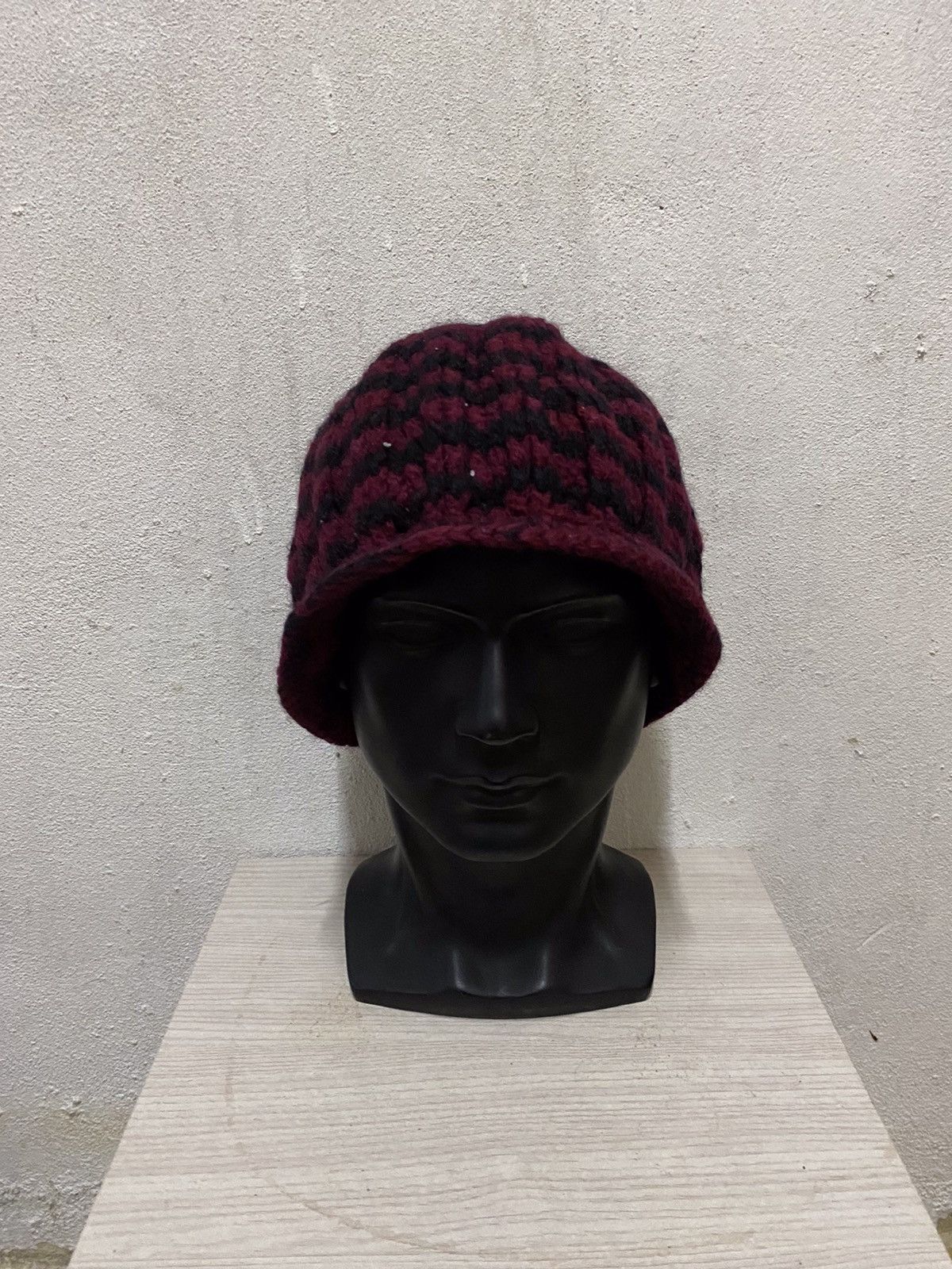 Japanese Brand Japanese Brand Crochet Beanie Hat Size ONE SIZE - 2 Thumbnail
