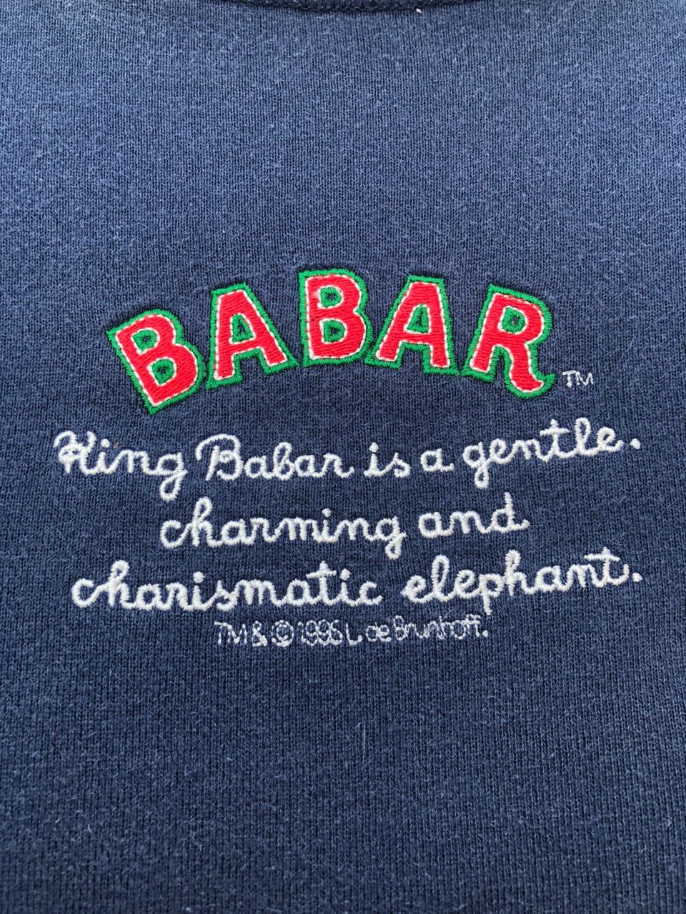Cartoon Network Vintage 90s "Babar the Elephant" Sweatshirt Cartoon Network Size US L / EU 52-54 / 3 - 5 Thumbnail