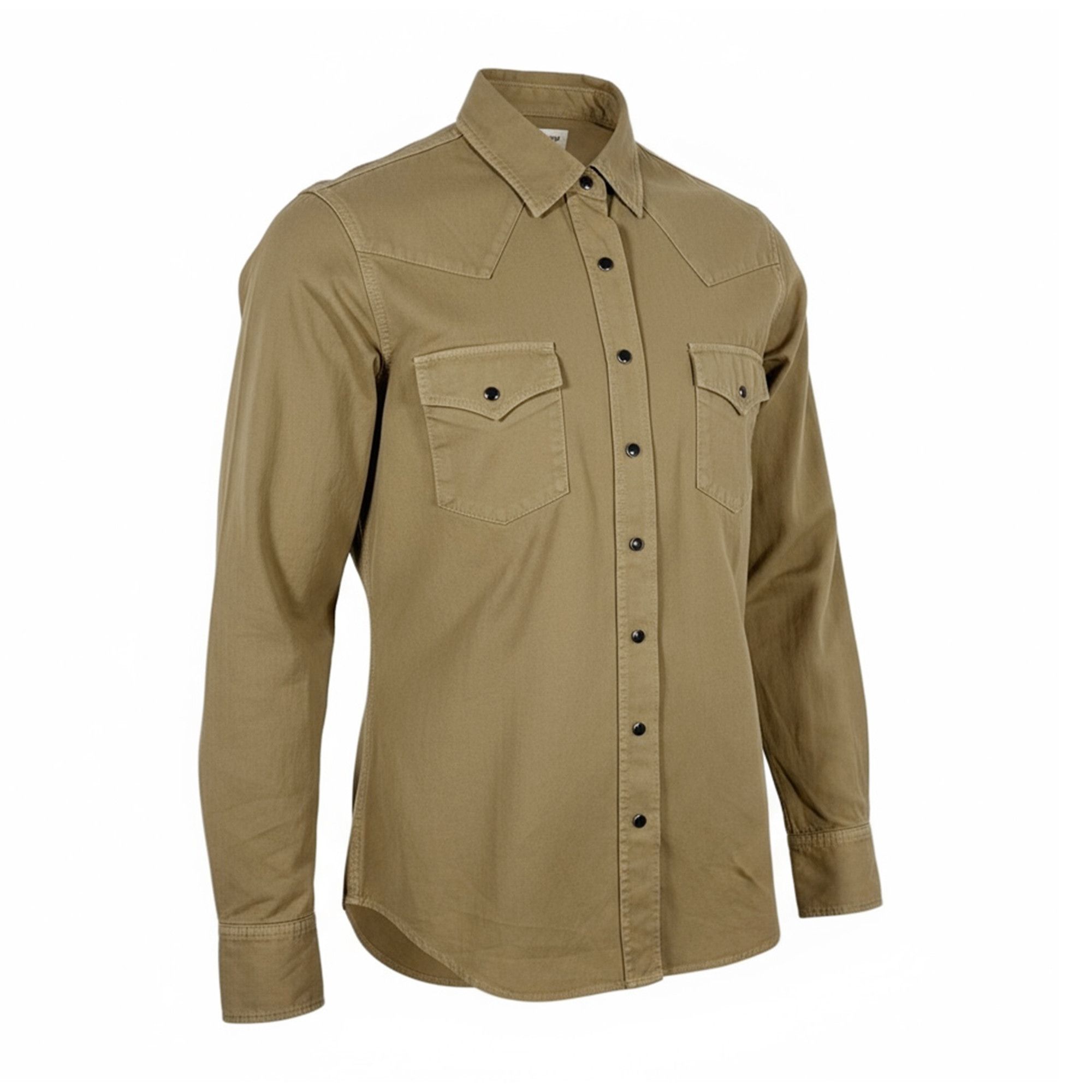 Saint Laurent Paris Saint Laurent Classic Western Shirt Tan Size US M / EU 48-50 / 2 - 3 Thumbnail