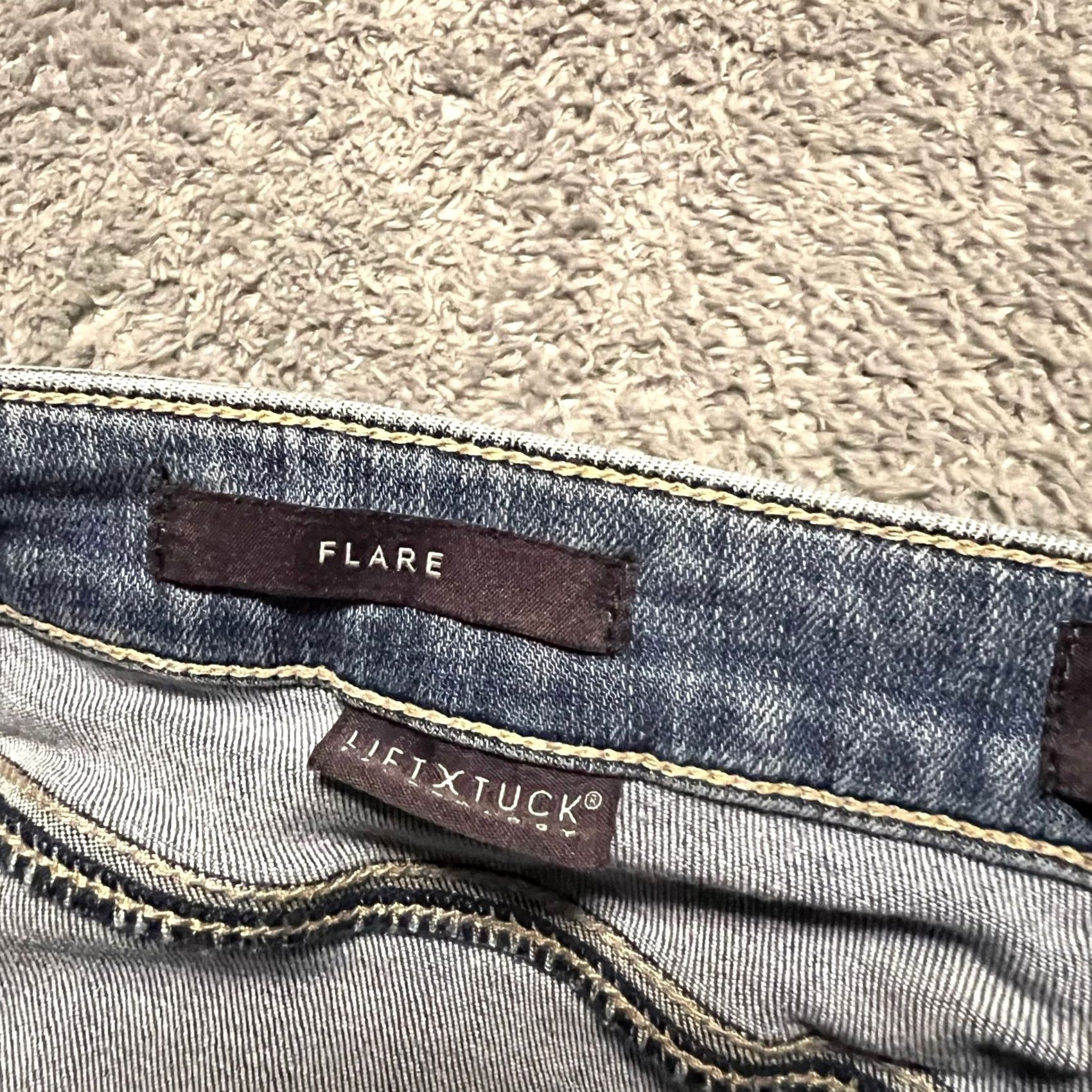 NYDJ NYDJ Relaxed Flare Cropped Jeans Womens 16 High Rise Wide Leg Pants Blue 16 Regular Flared Women Size 38" / US 16 / IT 52 - 6 Thumbnail