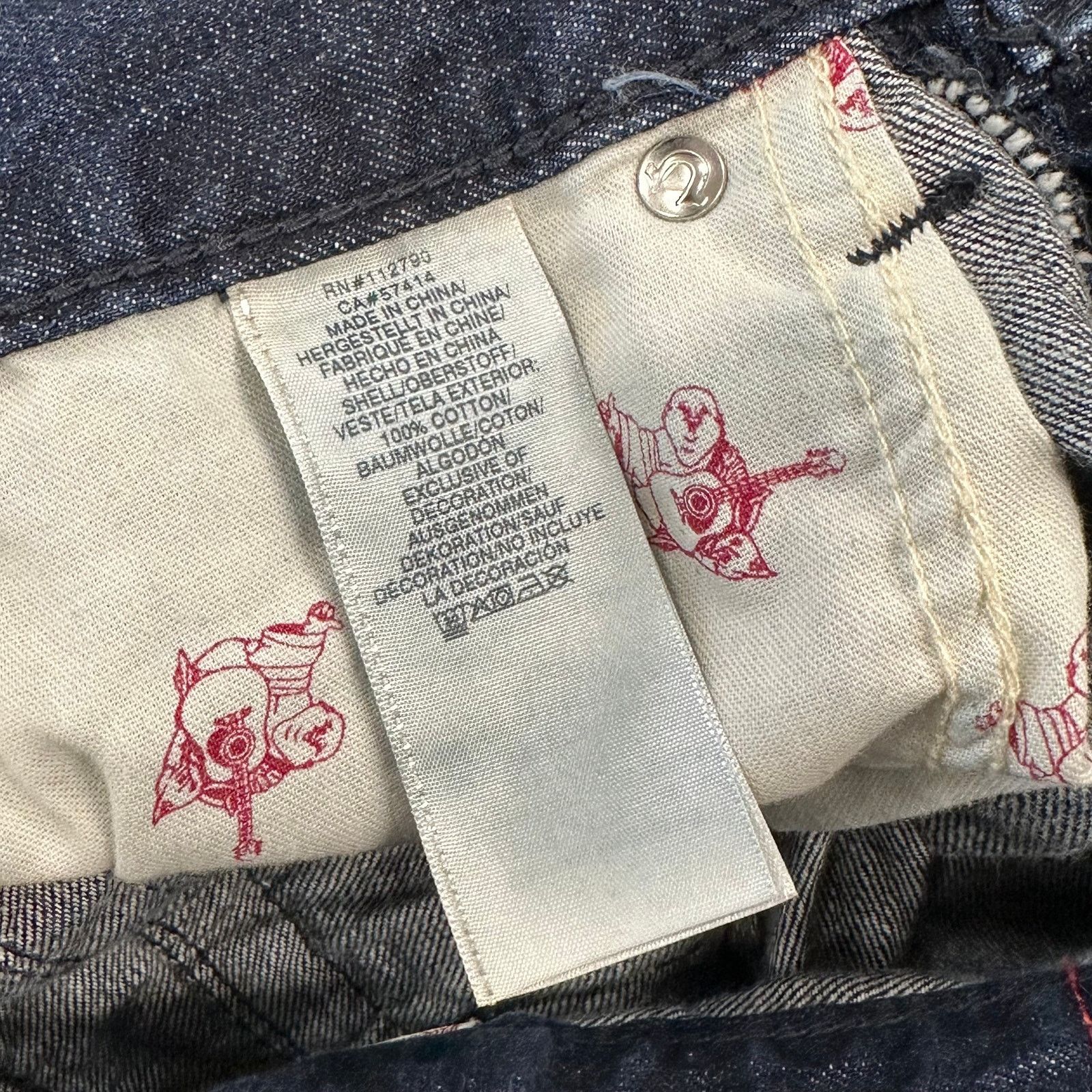 True Religion True Religion Skinny Flap Jeans Pants Dark Blue Size 29 B20 Size US 29 - 9 Thumbnail