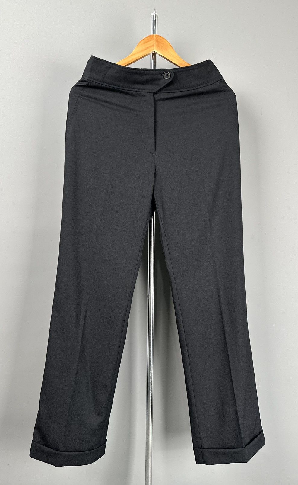Dries Van Noten Dries Van Noten - Wool High Waisted - Cuffed Trouser Pants Size 28" / US 6 / IT 42 - 1 Thumbnail