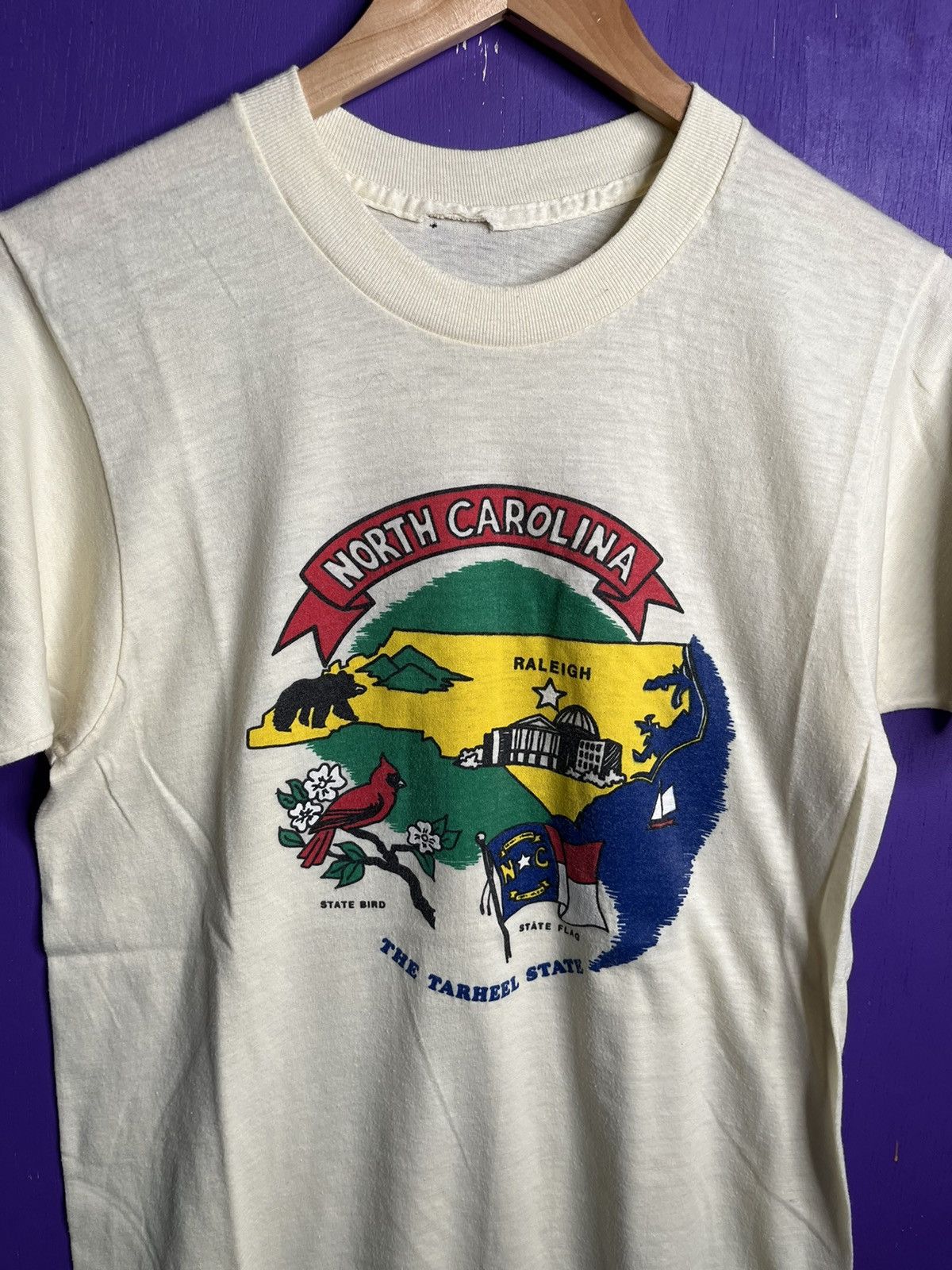 Other Vintage 70s North Carolina tarheel state t-shirt Size US M / EU 48-50 / 2 - 3 Thumbnail