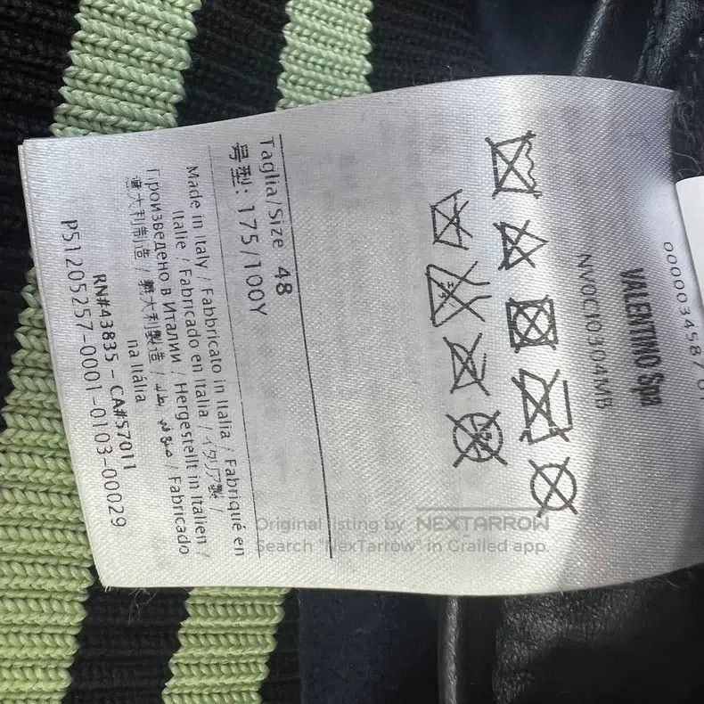 Valentino Valentino Monogram sticker single-breasted wool baseball j Size US L / EU 52-54 / 3 - 5 Thumbnail