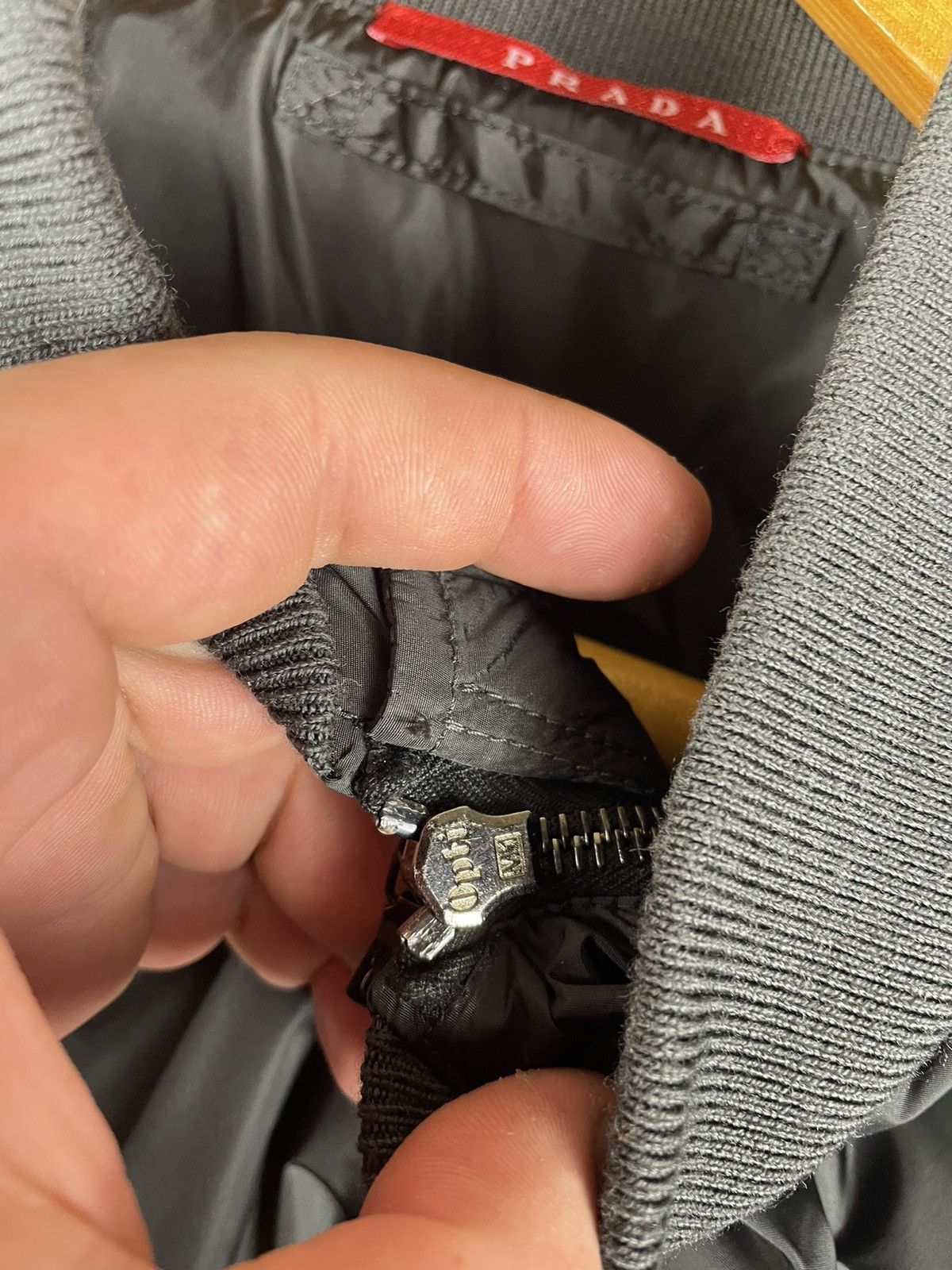 Prada Vintage Prada Black Tab Nylon Bomber Jacket 00’s Size US L / EU 52-54 / 3 - 7 Thumbnail